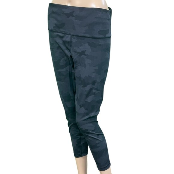 Lululemon Wunder Under High-Rise Tight 25 - Size 10 Deep Coal Camo - Picture 1 of 8